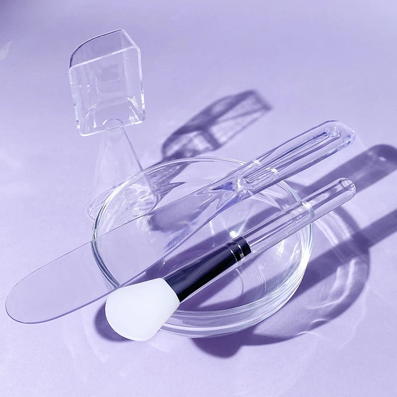 Face Mask Mixing Bowl Spoon Brush DIY Skin Care Applicator Set