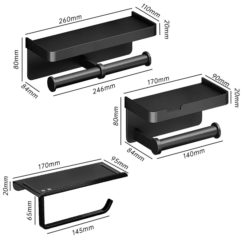 Aluminum Toilet Paper Holder