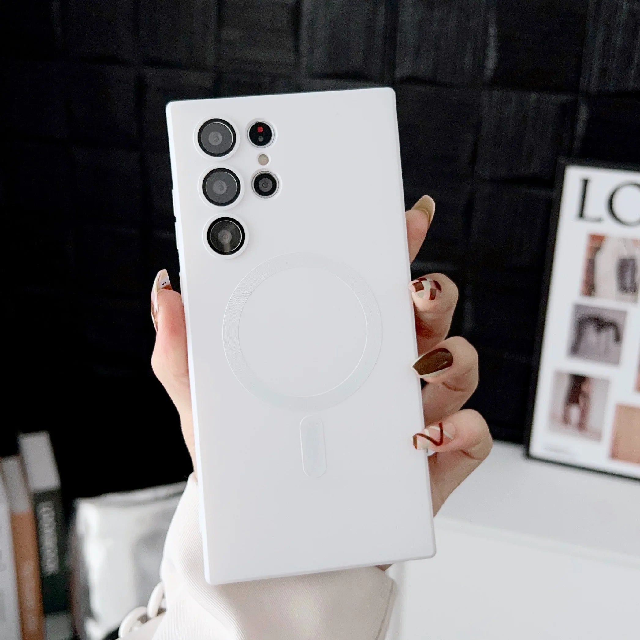 Luxury Magnetic Case for Samsung Galaxy S23 S24 S25 S26 Ultra
