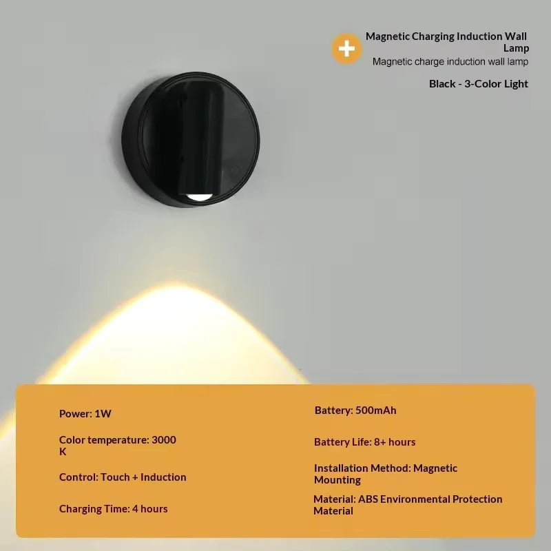 Magnetic Rechargeable LED Wall Light Wireless Lamp