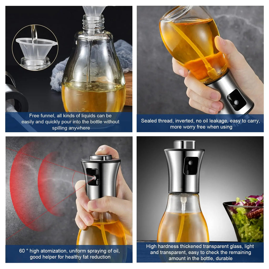 RAFFORD 200ML Oil Sprayer for Cooking Olive Oil Mister for Air Fryer & BBQ