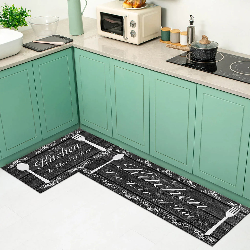 VIKAMA Kitchen Floor Mat UK Absorbent Non-Slip Waterproof Rug
