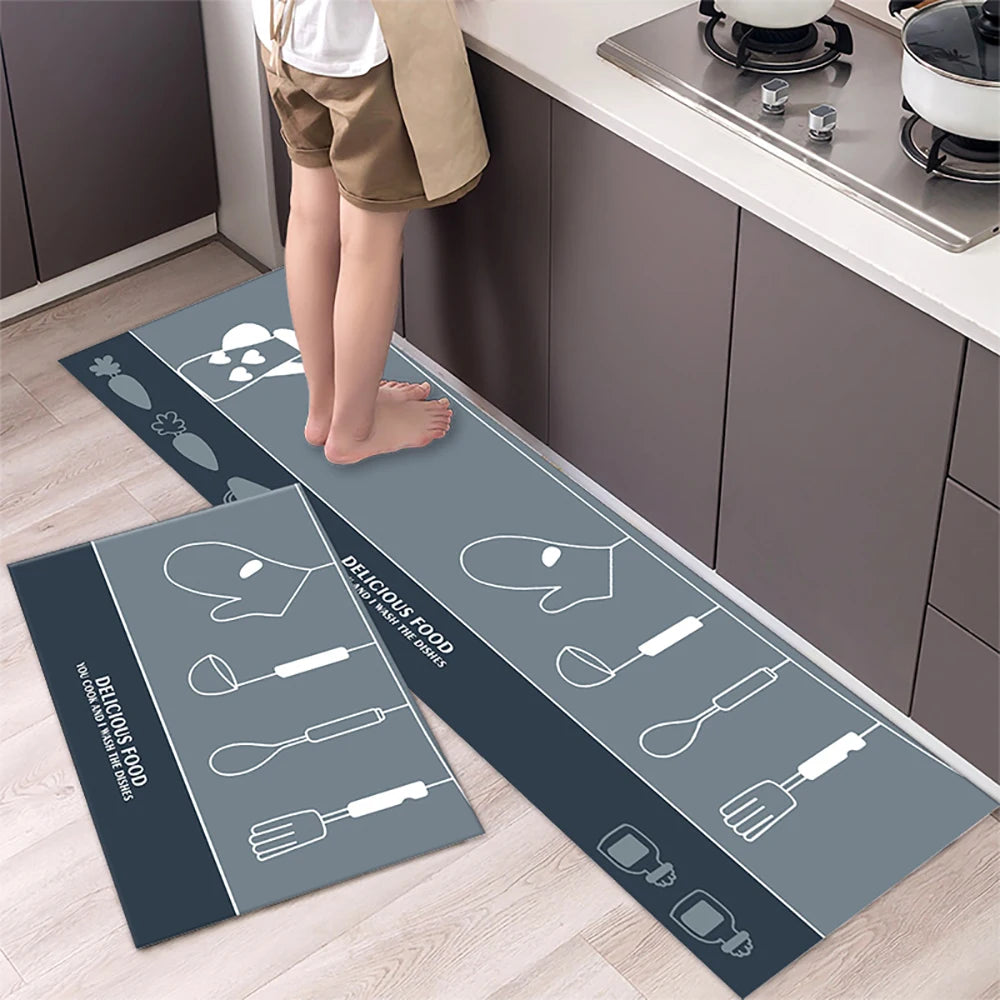 Kitchen Floor Mat UK Soft Washable Anti-Slip Area Rug