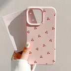 Cute Cherry Cartoon Case for iPhone 11 12 13 14 15 16 17 Pro Max