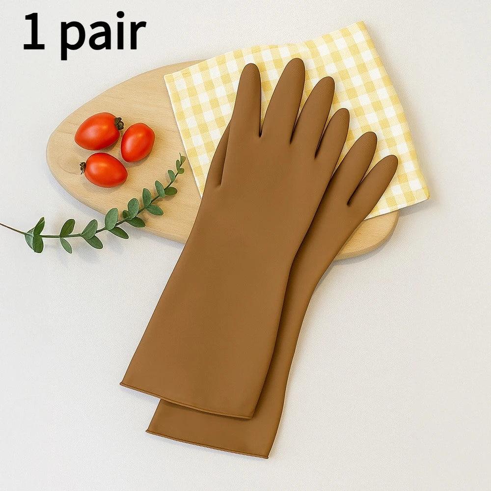 Thick Latex Kitchen Gloves Waterproof Cleaning Gloves