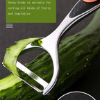 Stainless Steel Vegetable Peeler & Shredder – 2-in-1 Kitchen Grater Tool