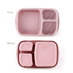 Eco-Friendly Wheat Straw Lunch Box Portable Compartment Food Storage Box