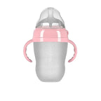 Silicone Baby Feeding Bottle Anti-Choking Nipple Cup