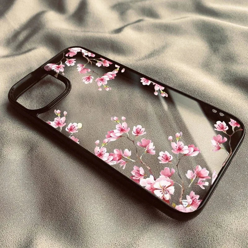 Pink Magnolia Flower Phone Case for iPhone 17 16 15 14 Pro Max Cover