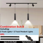 Modern LED Track Pendant Light for Kitchen & Living Room