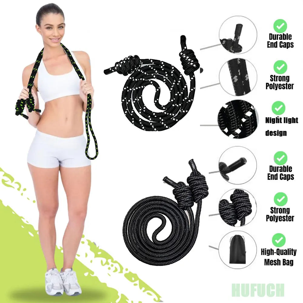 Adjustable Flow Exercise Jump Rope Double Braid Fitness Rope