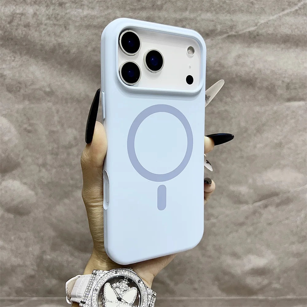 Premium Silicone MagSafe Case for iPhone 11 12 13 14 15 16 17 Pro Max