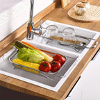 Over Sink Colander Stainless Steel Strainer