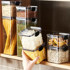 Large Airtight Grain Storage Container Set Kitchen Food Storage Jars
