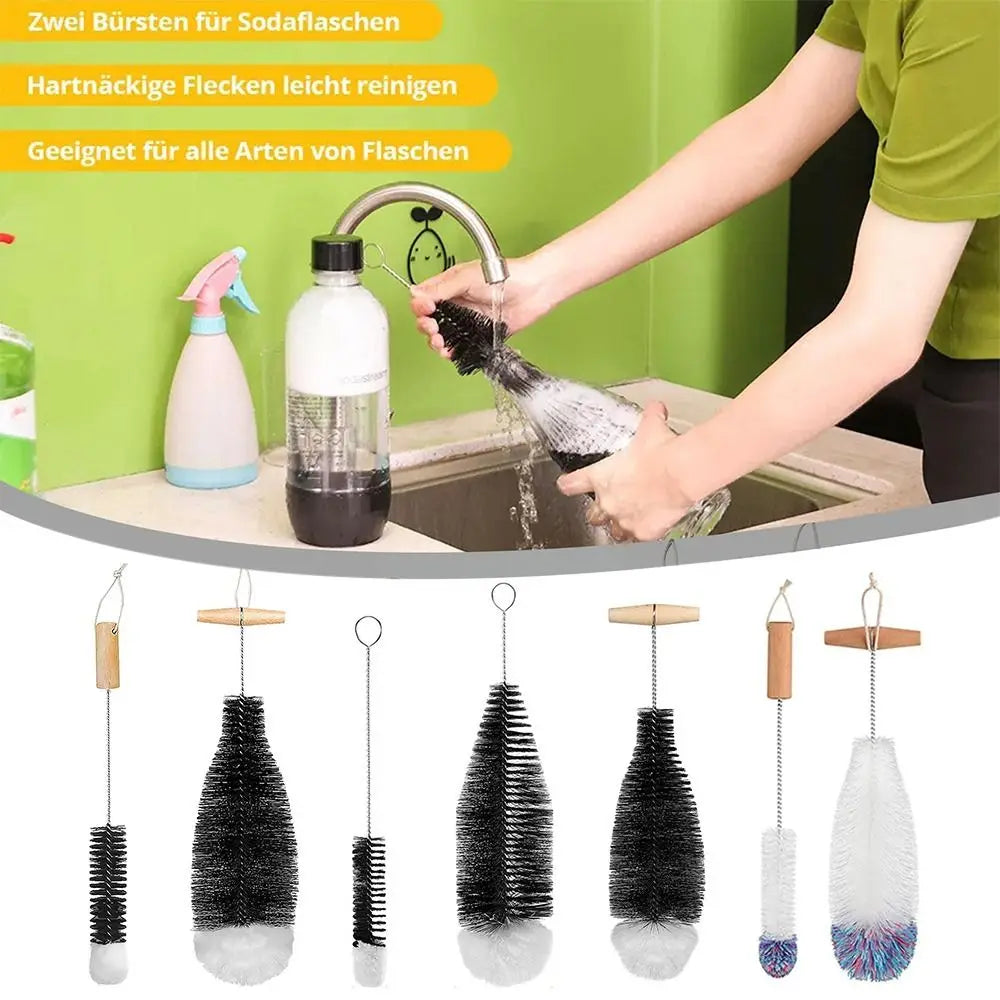 Beechwood Bottle Cleaning Brush Glass & Jar Cleaner Secondary image