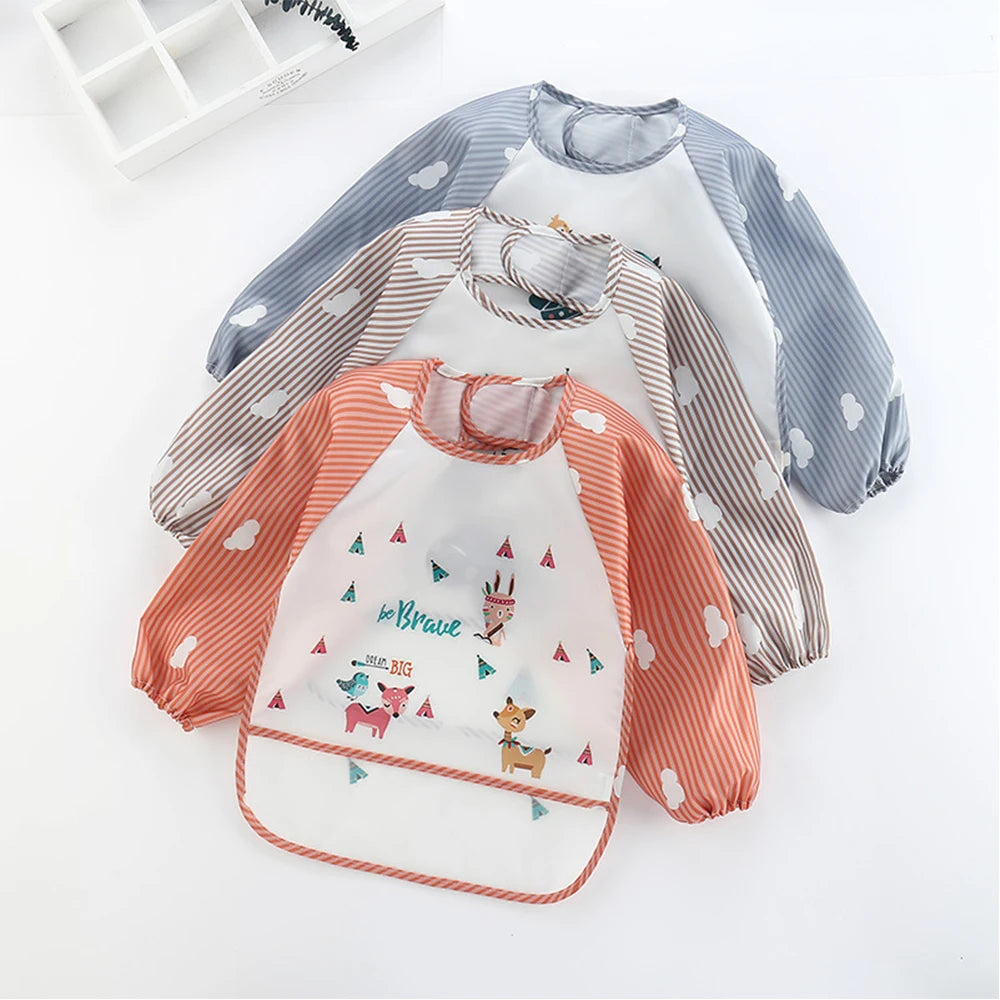 Baby Waterproof Long Sleeve Bib Smock Apron for Toddlers Main image