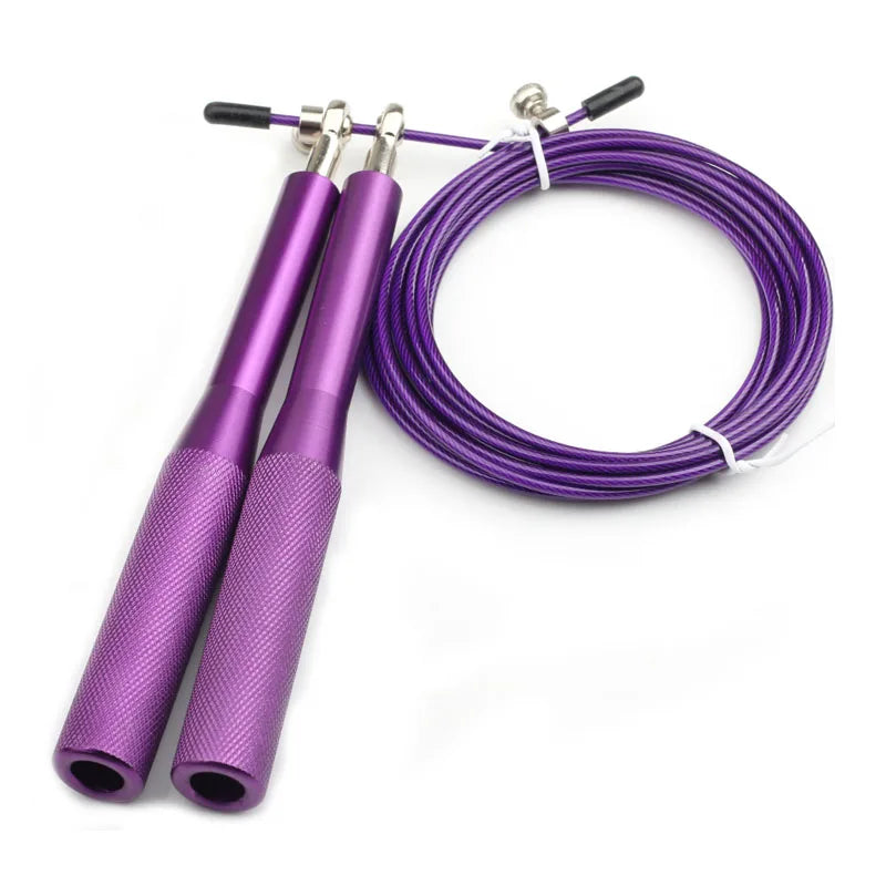 Heavy Steel Wire Speed Jump Rope CrossFit Boxing MMA Gym Training
