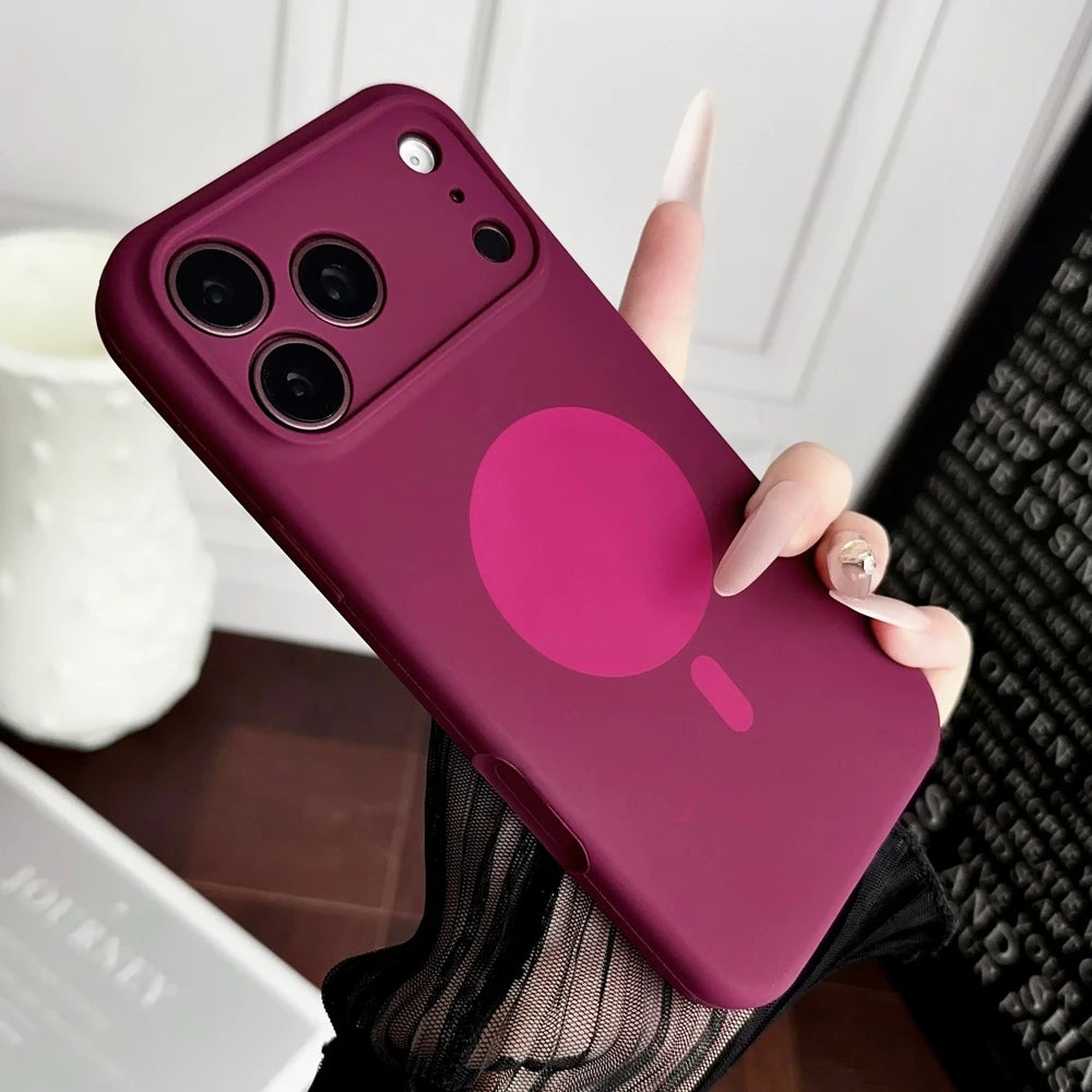 Liquid Silicone iPhone Case - Soft Colour Shockproof Cover