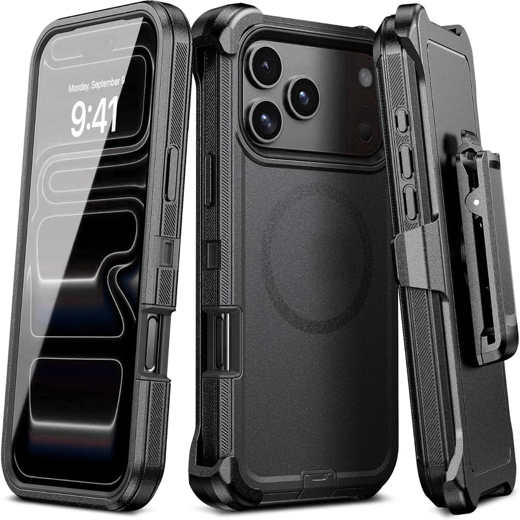 Shockproof iPhone Case – Dual Layer Armour Belt Clip