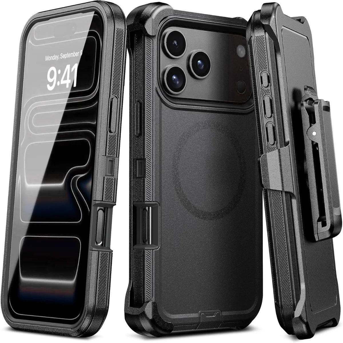 Shockproof iPhone Case – Dual Layer Armour Belt Clip