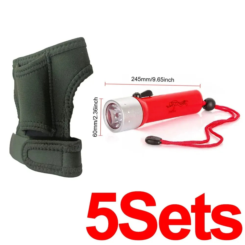 Torch Wrist Strap | Neoprene Diving Torch Mount for Scuba & Outdoor