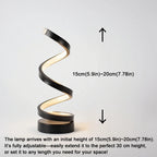 LED Spiral Dimmable Table Lamp for Bedroom & Office