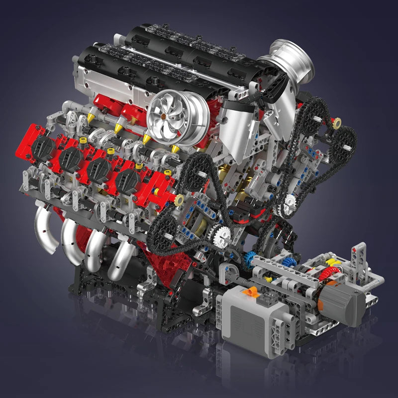 F488 Supercar V8 Engine Building Block