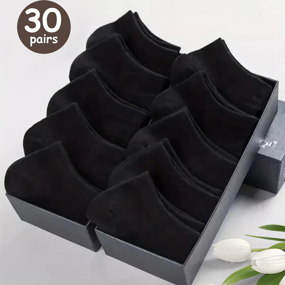 Men's Breathable Deodorant Low Cut Ankle Socks Sweat Wicking