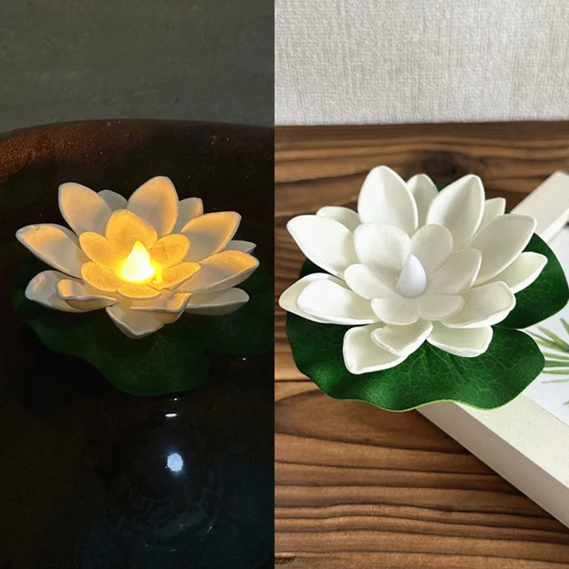 LED Floating Lotus Flower Lights for Pool & Garden Decor