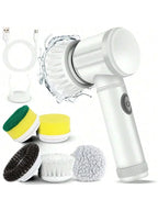 Cordless Electric Spin Scrubber 5 Brush Heads
