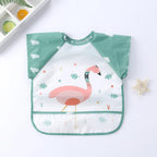 Baby Waterproof Long Sleeve Bib Smock Apron for Toddlers