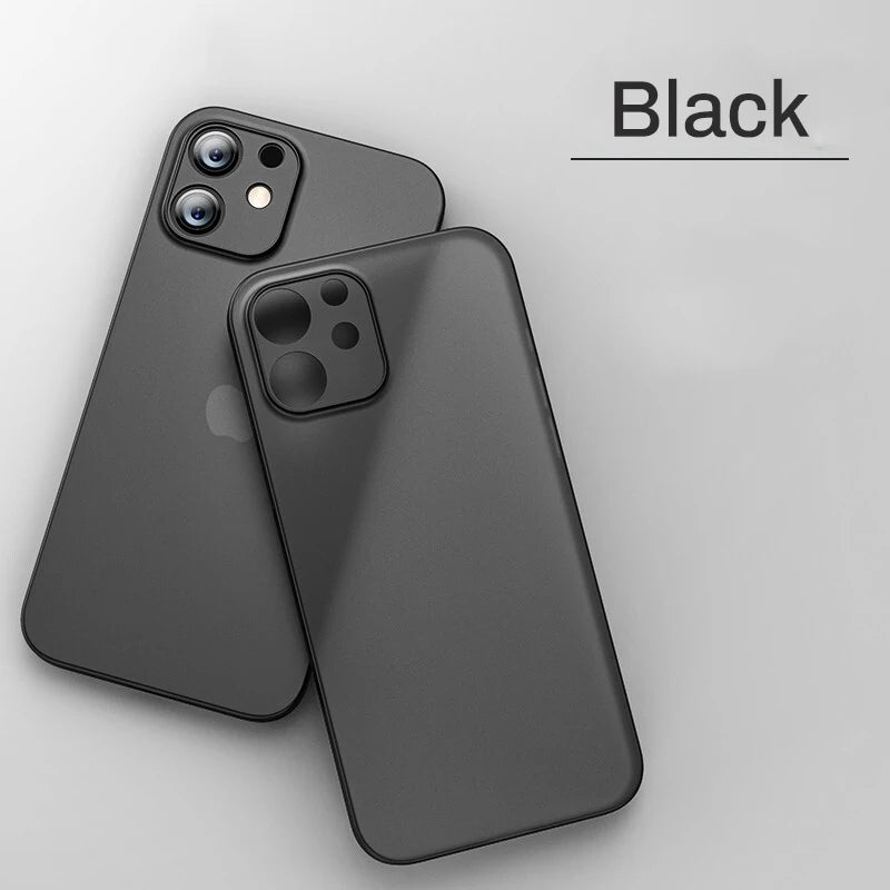 Ultra Thin Matte PP Case for iPhone 11 12 13 14 15 16 17 Pro Max