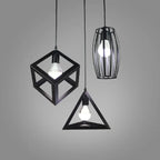 Retro Industrial Geometric Chandelier for Bar & Restaurant