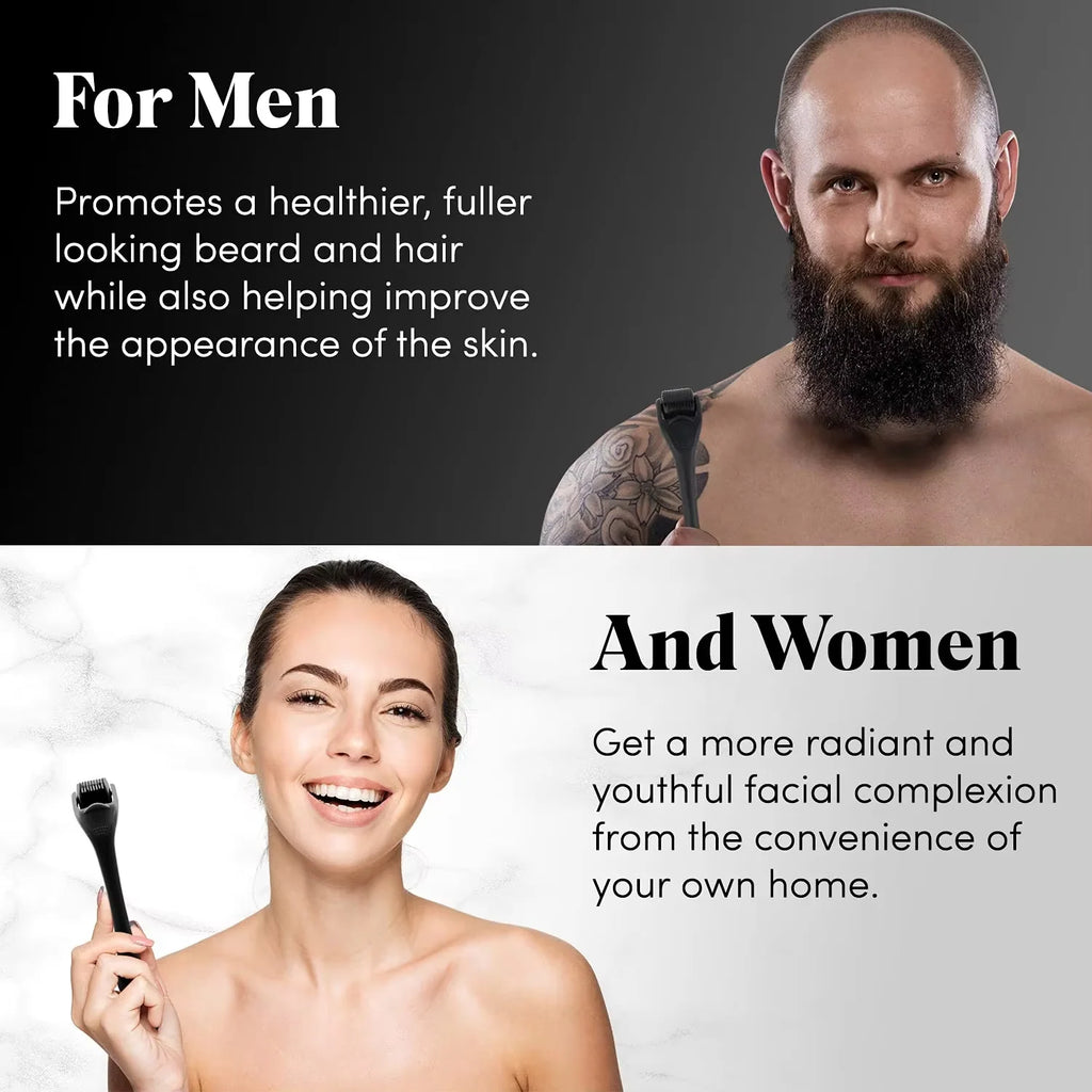 Derma Roller 540 Needles 0.2-0.3mm Face Body Beard Hair Growth Tool