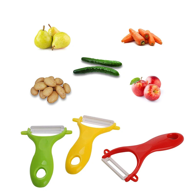 LMETJMA Ceramic Peeler KC0113 Vegetable & Fruit Kitchen Peeler
