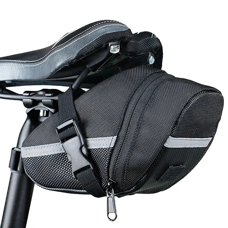 Nylon Waterproof Bicycle Saddle Bag MTB Rear Storage Tool Pouch