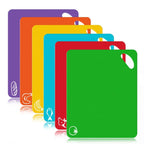 6PCS Flexible Cutting Mats Non-Slip Chopping Boards