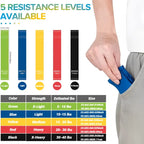 7Pcs TPE Resistance Bands Set for Home Gym and Booty Workout