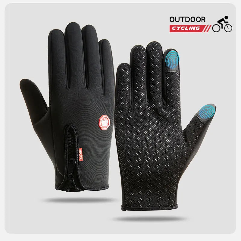 Winter Cycling Gloves Men Women Thermal Waterproof Touchscreen Warm