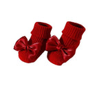 Baby Girl Bow Ankle Socks Soft Cotton Anti-Slip Toddler Socks