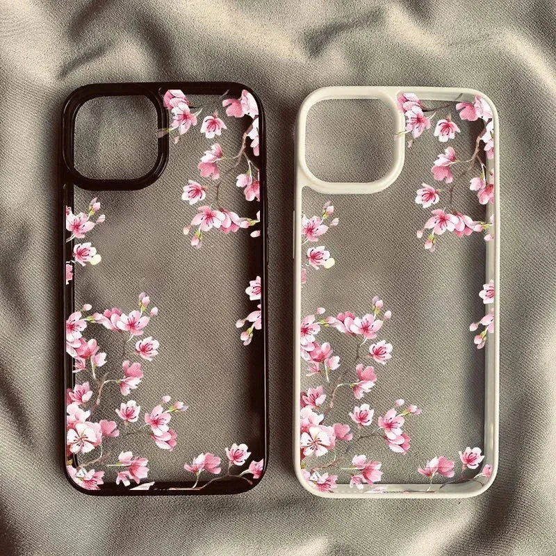 Pink Magnolia Flower Phone Case for iPhone 17 16 15 14 Pro Max Cover