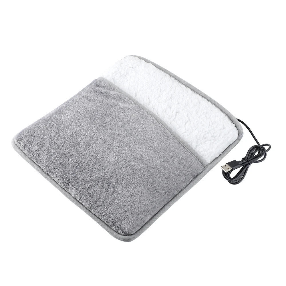 Winter Electric Foot Heating Pad Soft Washable Flannel Warmer Constant Heat