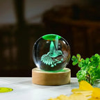 3D Hummingbird Crystal Ball LED Decorative Gift Lamp