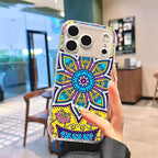 Indian Mandala Silicone Soft Case for iPhone 17 16 15 14 Pro Max Cover