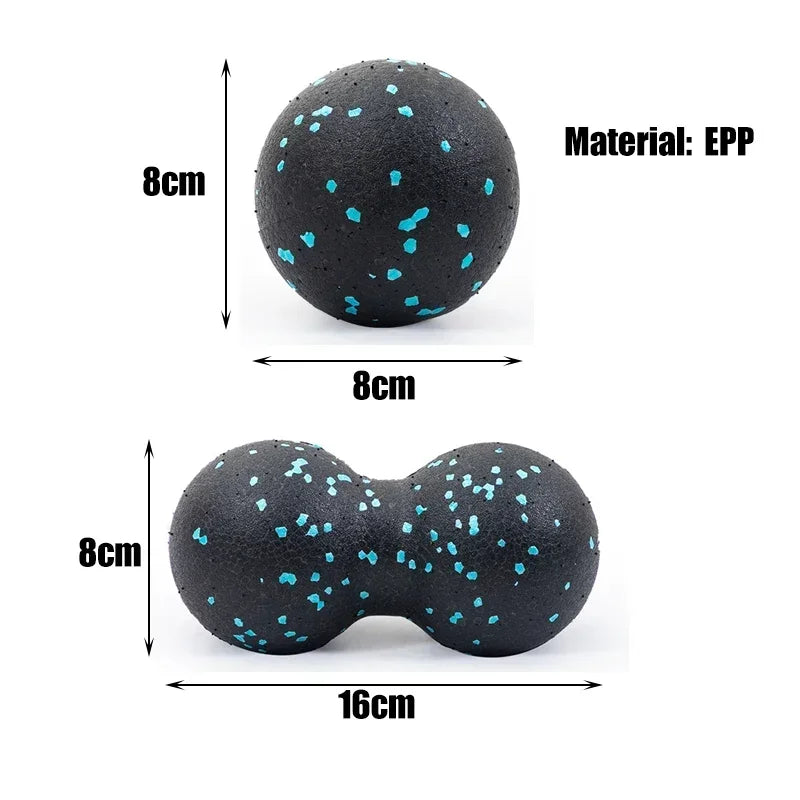 EPP 8cm Peanut Massage Ball UK Fascia & Muscle Relaxation Ball