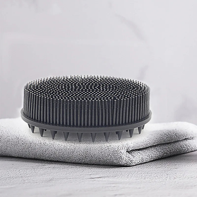 Baby Double-Sided Bath Brush Soft Silicone Hair & Body Brush