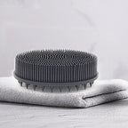 Baby Double-Sided Bath Brush Soft Silicone Hair & Body Brush