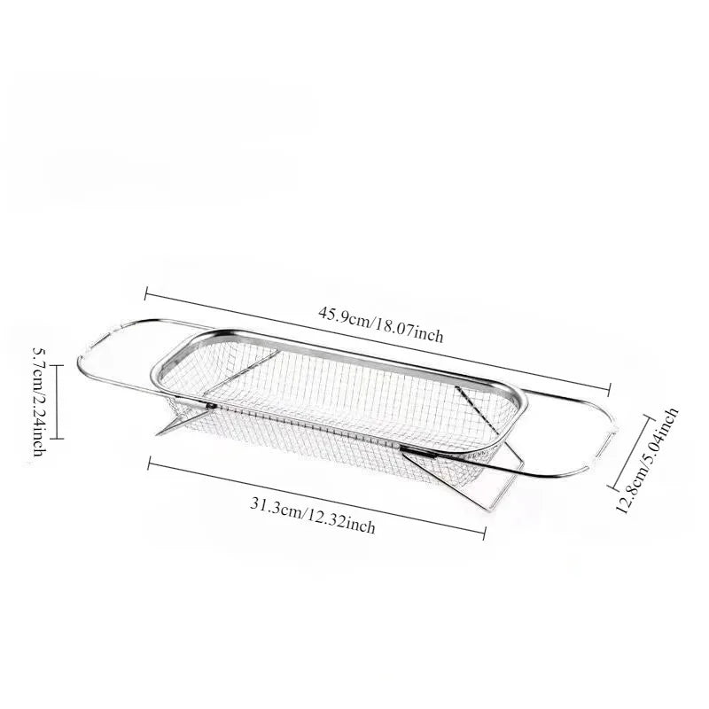 Over Sink Colander Stainless Steel Strainer