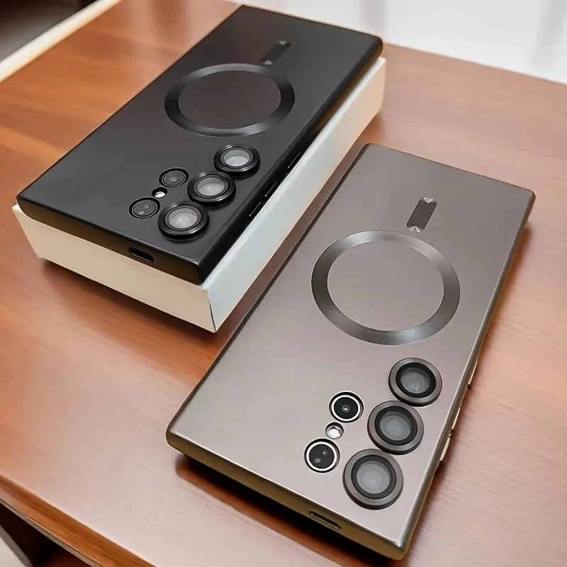 Luxury Magnetic Case for Samsung Galaxy S23 S24 S25 S26 Ultra
