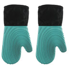 Silicone Oven Mitt Set – Waterproof Heat-Resistant Kitchen Gloves
